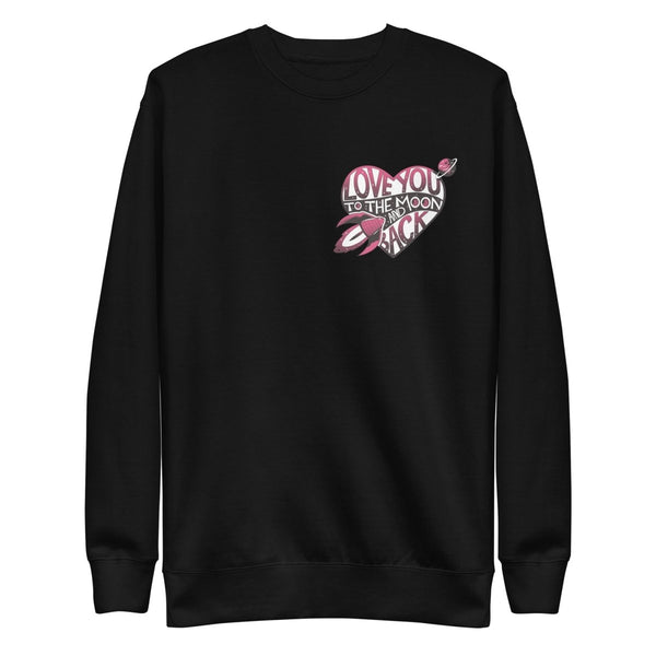 Love You Back Graphic Sweatshirt - Black - S - ArtyKoala