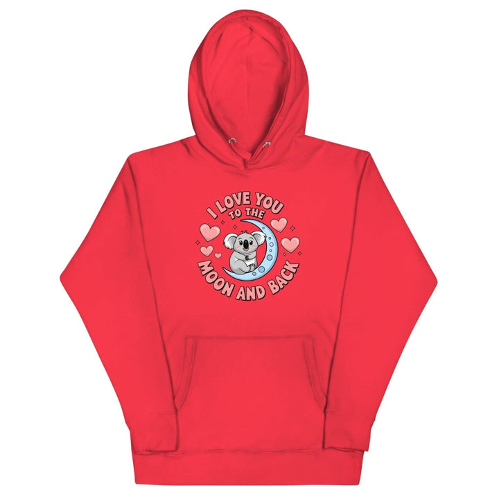 Love You Koala Graphic Hoodie - Team Red - S - ArtyKoala