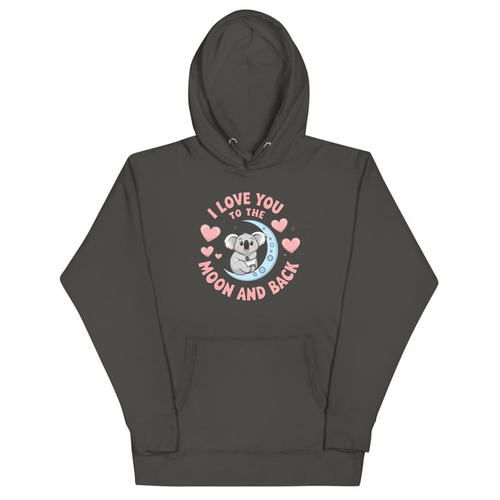 Love You Koala Graphic Hoodie - Vintage Black - S - ArtyKoala