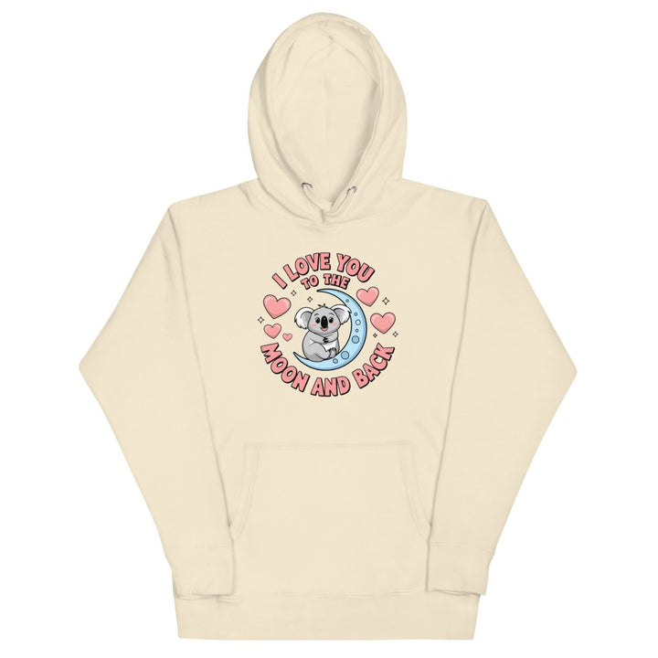 Love You Koala Graphic Hoodie - Bone - S - ArtyKoala