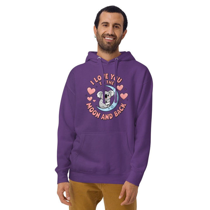 Love You Koala Graphic Hoodie - White - S - ArtyKoala