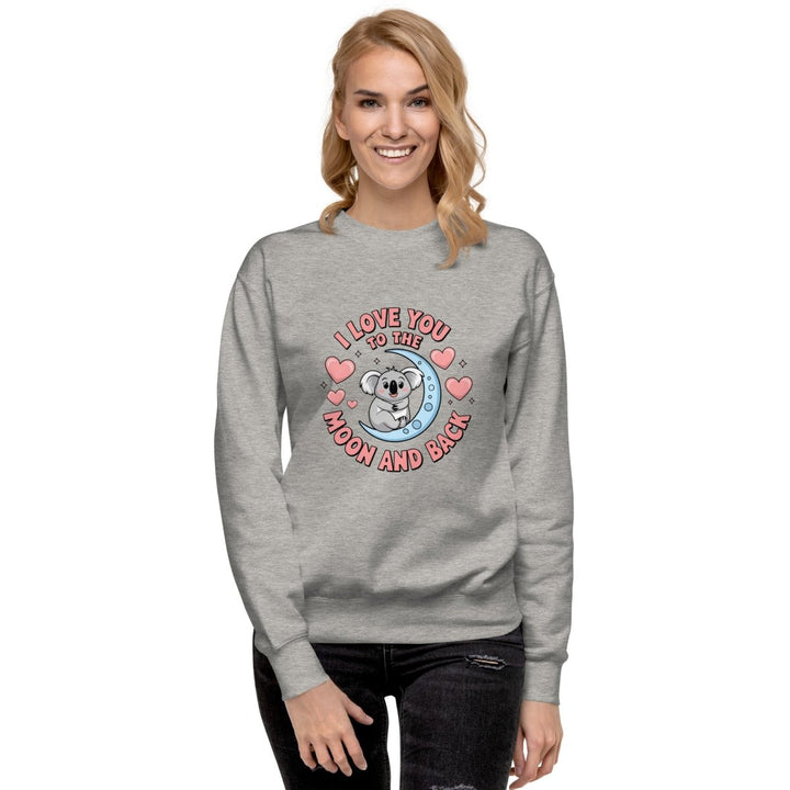 Love You Koala Graphic Sweatshirt - White - S - ArtyKoala