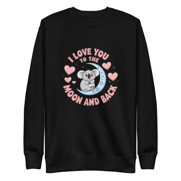 Love You Koala Graphic Sweatshirt - Black - S - ArtyKoala