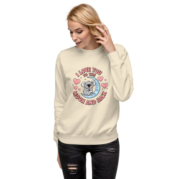Love You Koala Graphic Sweatshirt - White - S - ArtyKoala