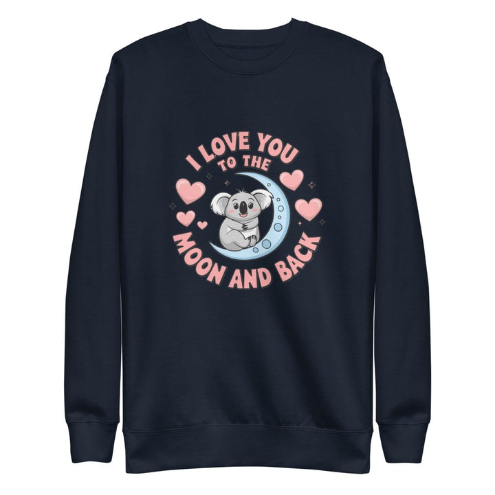 Love You Koala Graphic Sweatshirt - Navy Blazer - S - ArtyKoala