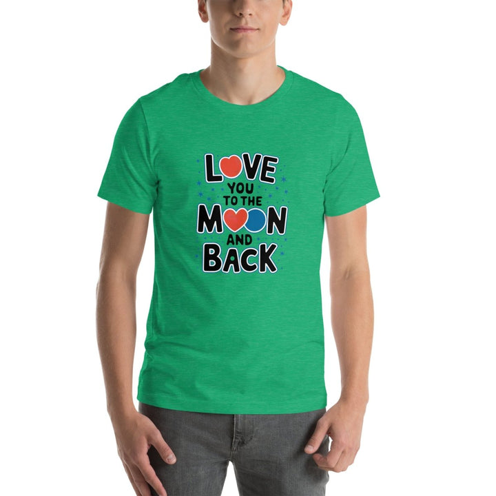 Love You Moon Graphic Tee - Heather Kelly - S - ArtyKoala