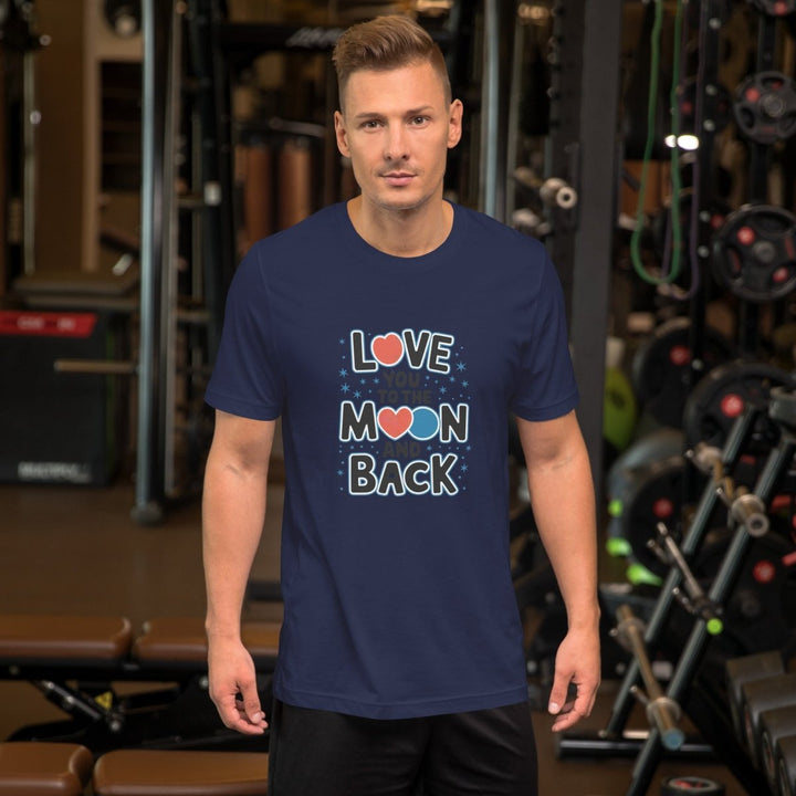 Love You Moon Graphic Tee - Pink - S - ArtyKoala