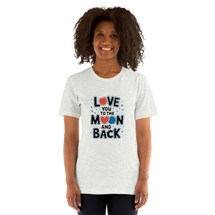 Love You Moon Graphic Tee - Black Heather - XS - ArtyKoala