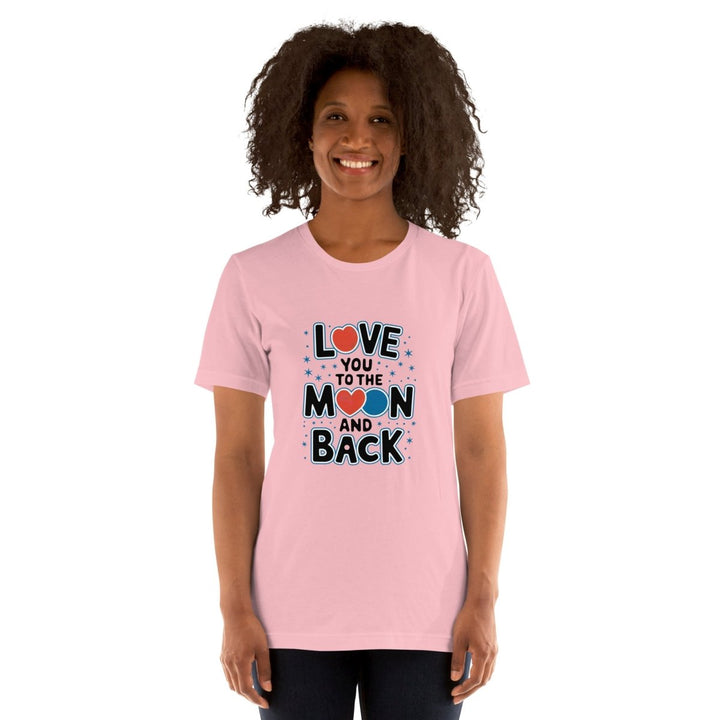 Love You Moon Graphic Tee - Black Heather - XS - ArtyKoala