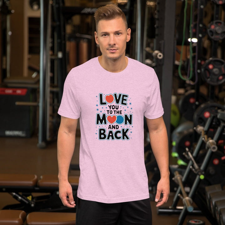 Love You Moon Graphic Tee - Black Heather - XS - ArtyKoala