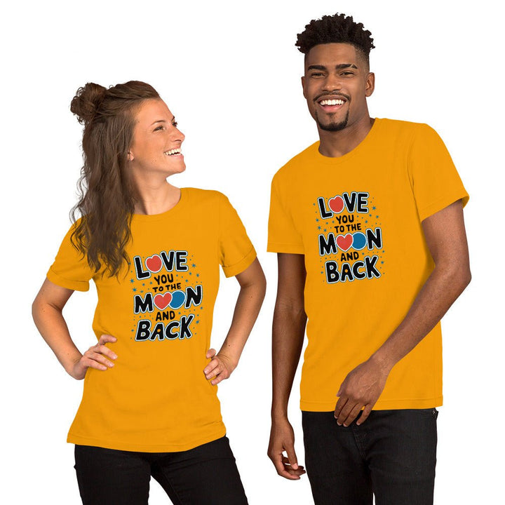 Love You Moon Graphic Tee - Black Heather - XS - ArtyKoala