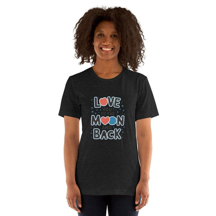 Love You Moon Graphic Tee - Pink - S - ArtyKoala