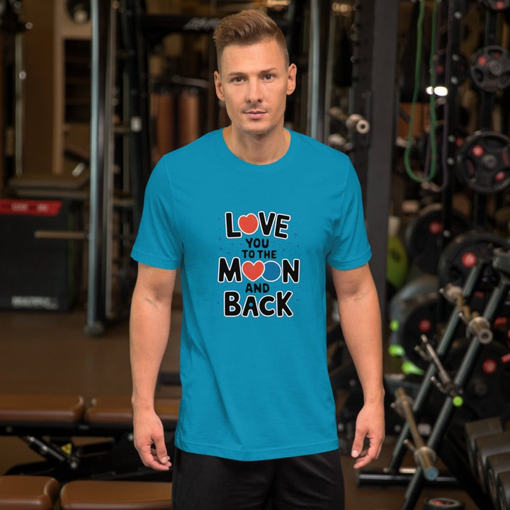 Love You Moon Graphic Tee - Pink - S - ArtyKoala