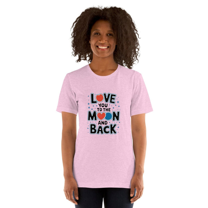 Love You Moon Graphic Tee - Black Heather - XS - ArtyKoala