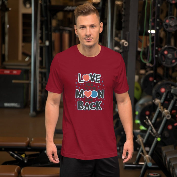 Love You Moon Graphic Tee - Pink - S - ArtyKoala