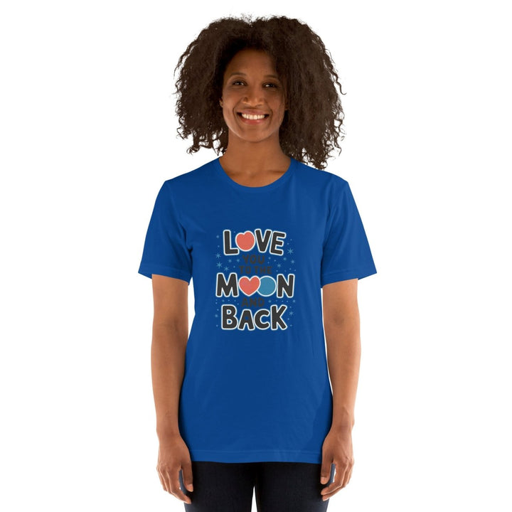 Love You Moon Graphic Tee - Pink - S - ArtyKoala