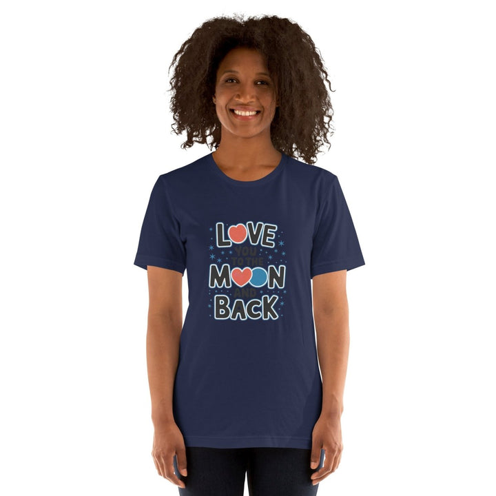 Love You Moon Graphic Tee - Pink - S - ArtyKoala