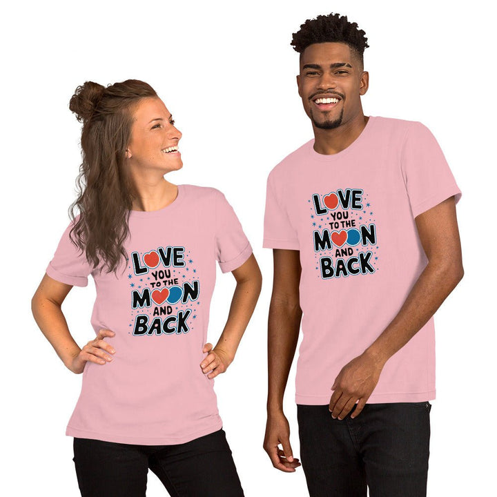 Love You Moon Graphic Tee - Black Heather - XS - ArtyKoala