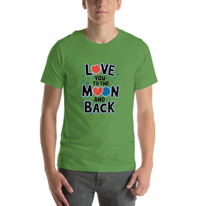 Love You Moon Graphic Tee - Leaf - S - ArtyKoala