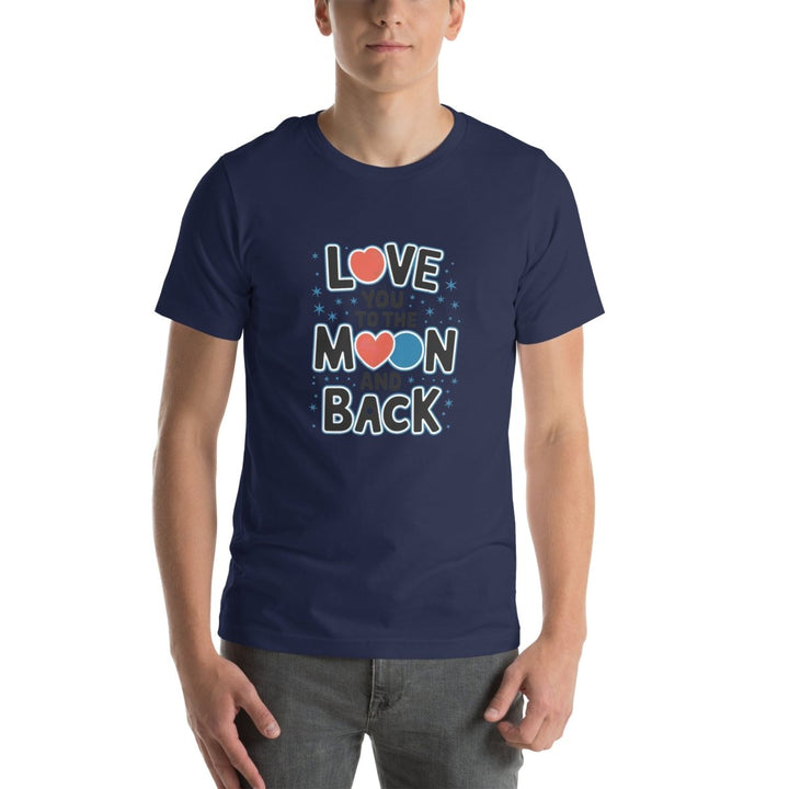 Love You Moon Graphic Tee - Navy - XS - ArtyKoala