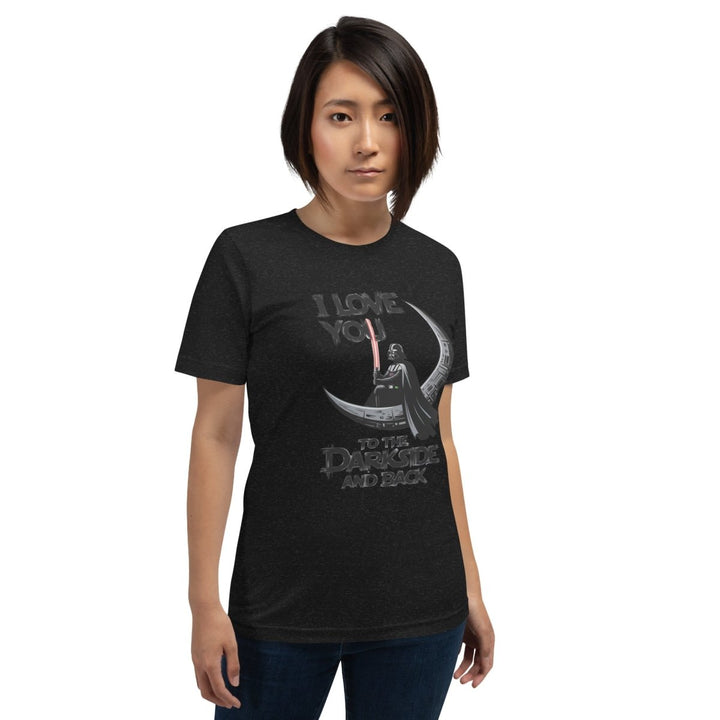 Love You to the Darkside and Back Graphic Tee - Heather Prism Lilac - XS - ArtyKoala