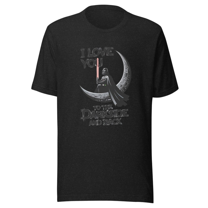 Love You to the Darkside and Back Graphic Tee - Black Heather - XS - ArtyKoala