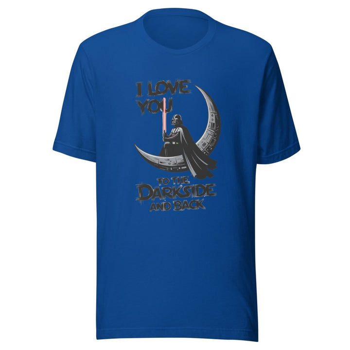 Love You to the Darkside and Back Graphic Tee - True Royal - S - ArtyKoala