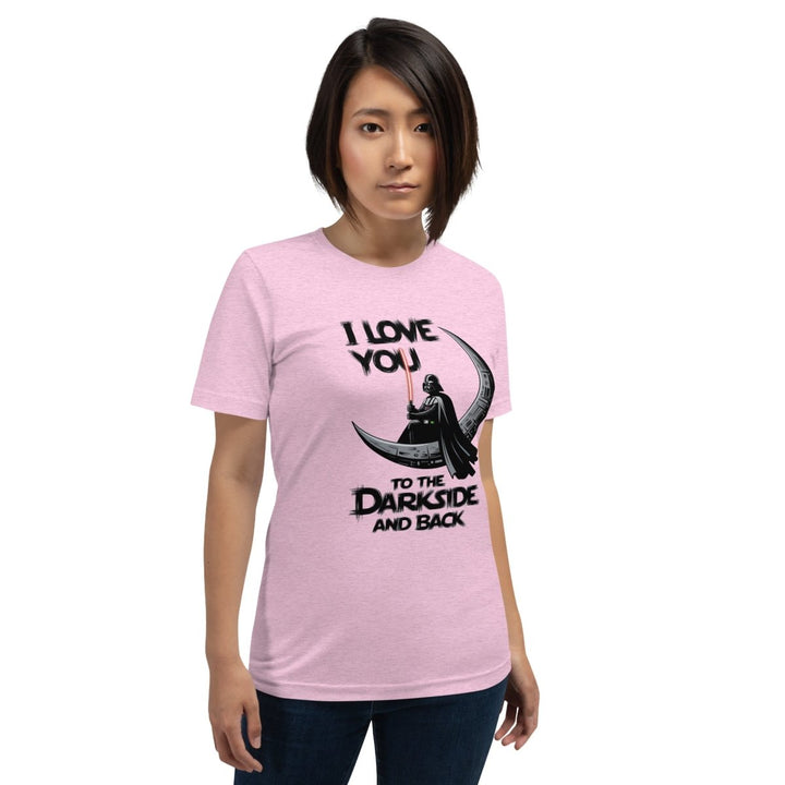 Love You to the Darkside and Back Graphic Tee - Heather Prism Lilac - XS - ArtyKoala