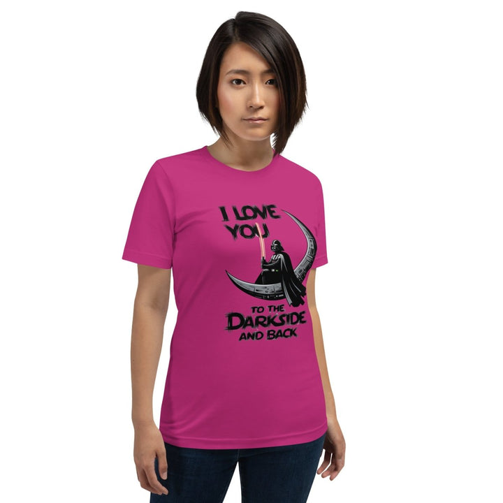 Love You to the Darkside and Back Graphic Tee - Heather Prism Lilac - XS - ArtyKoala