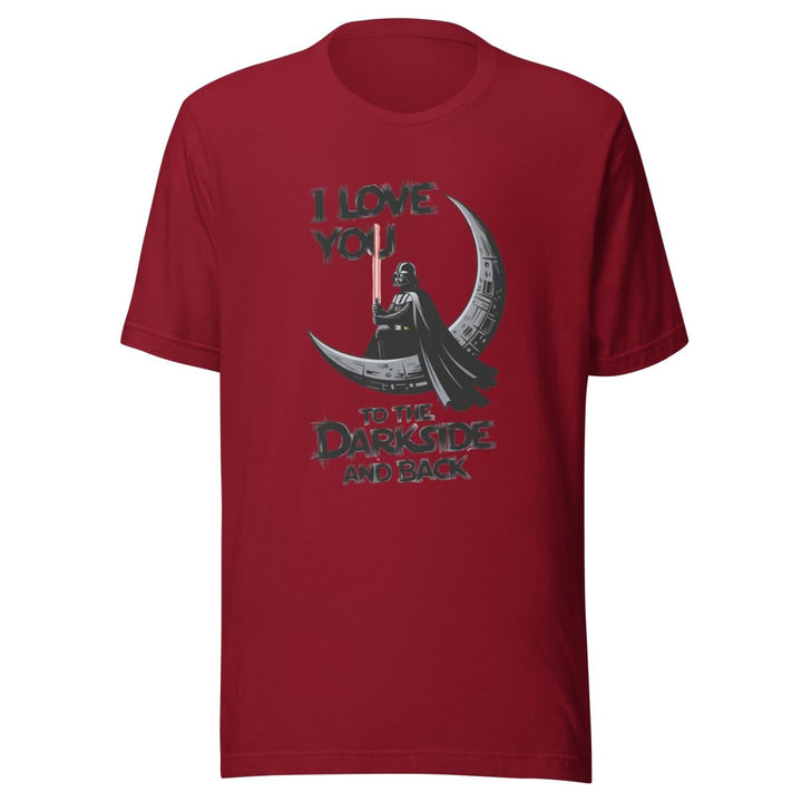 Love You to the Darkside and Back Graphic Tee - Cardinal - XS - ArtyKoala