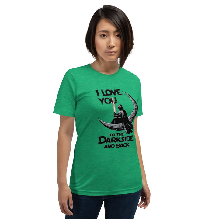Love You to the Darkside and Back Graphic Tee - Heather Prism Lilac - XS - ArtyKoala