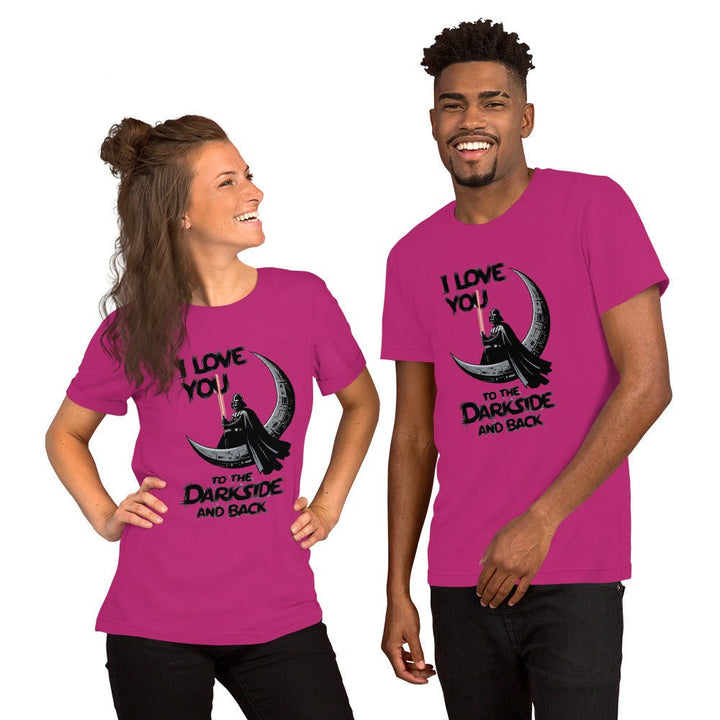 Love You to the Darkside and Back Graphic Tee - Heather Prism Lilac - XS - ArtyKoala