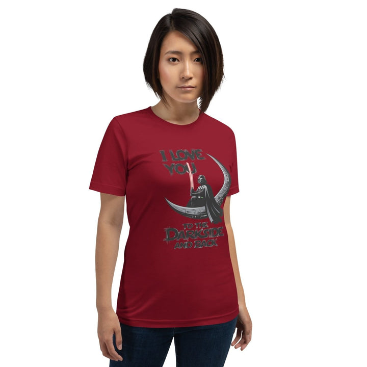 Love You to the Darkside and Back Graphic Tee - Heather Prism Lilac - XS - ArtyKoala