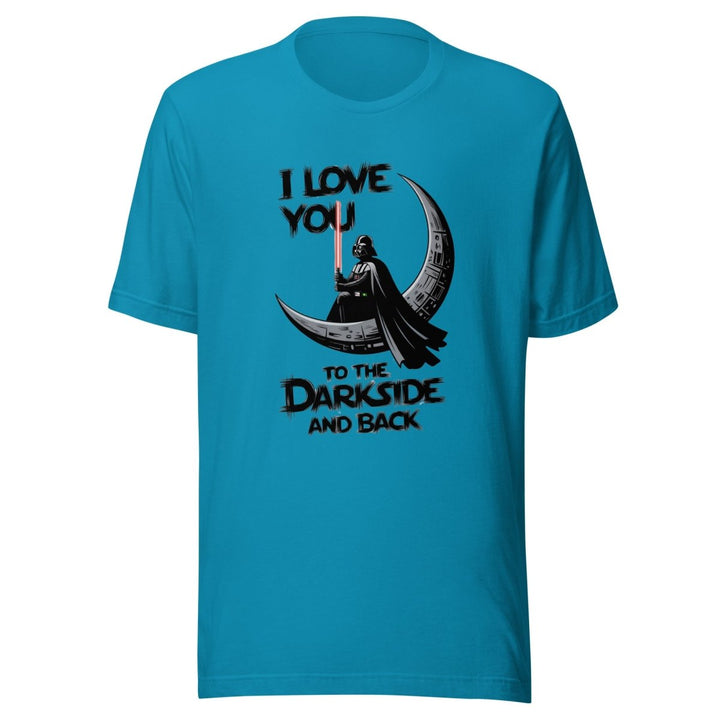 Love You to the Darkside and Back Graphic Tee - Aqua - S - ArtyKoala
