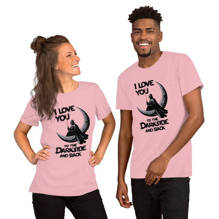 Love You to the Darkside and Back Graphic Tee - Pink - S - ArtyKoala