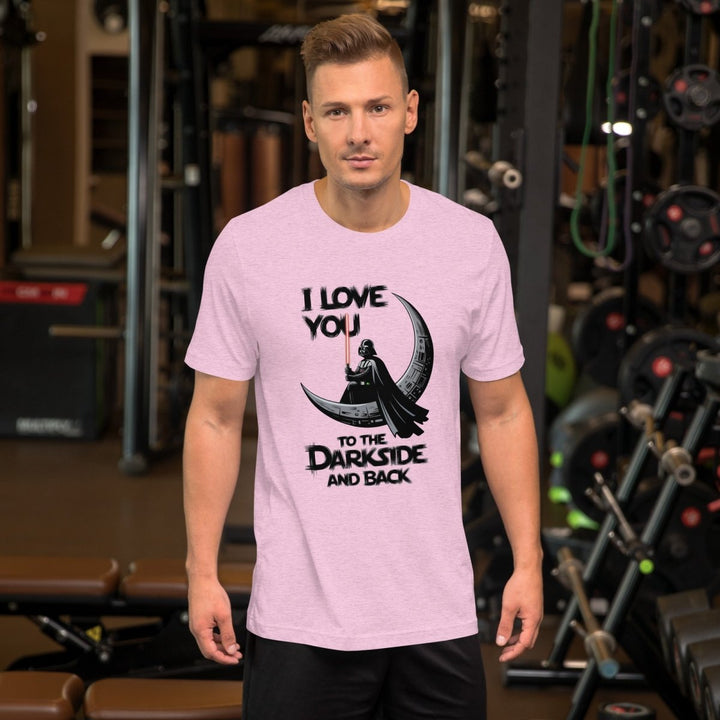 Love You to the Darkside and Back Graphic Tee - Heather Prism Lilac - XS - ArtyKoala