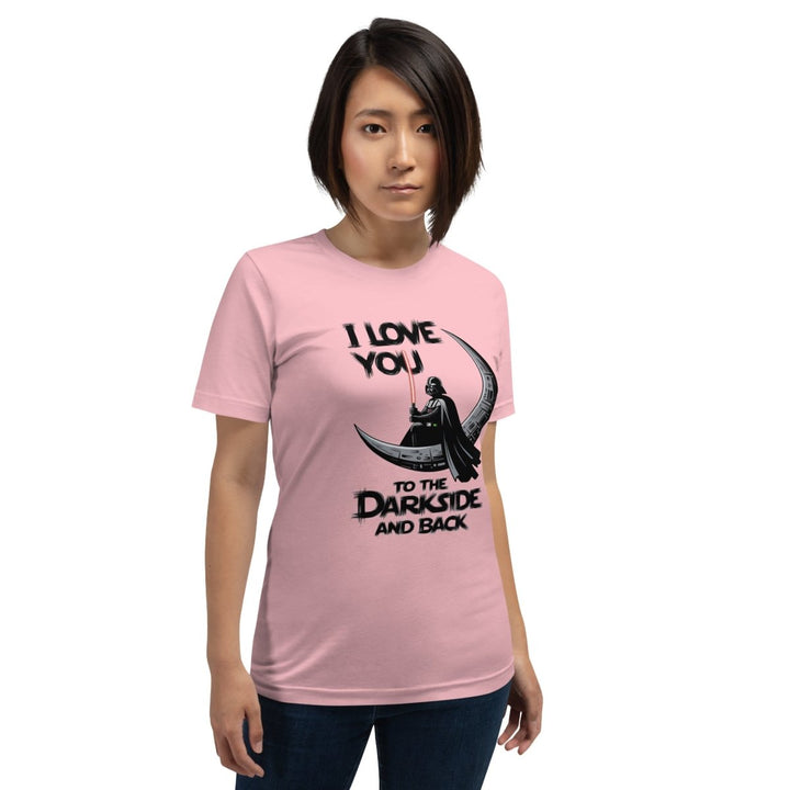 Love You to the Darkside and Back Graphic Tee - Pink - S - ArtyKoala
