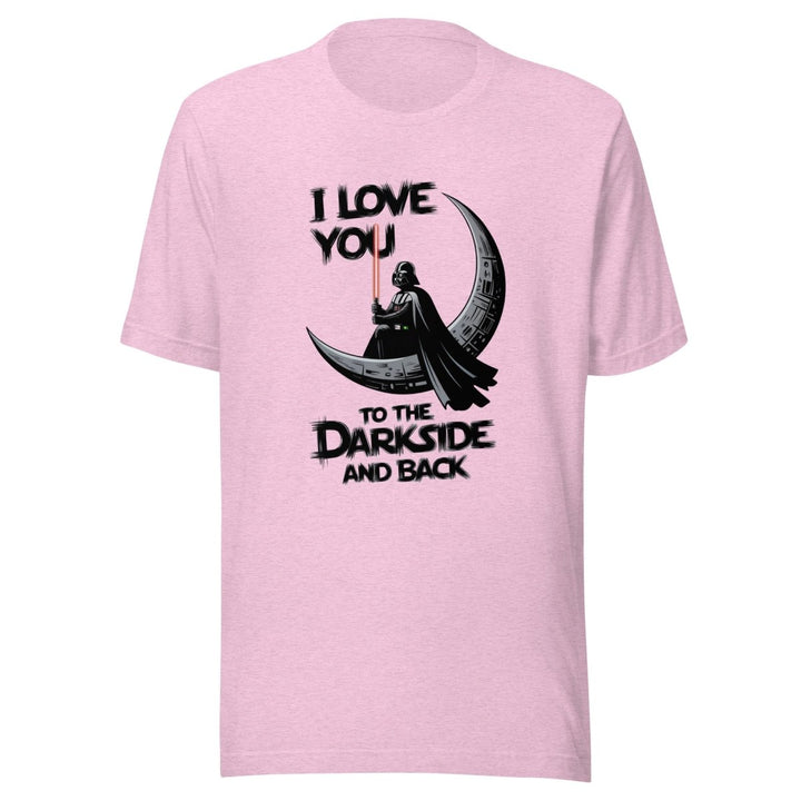 Love You to the Darkside and Back Graphic Tee - Heather Prism Lilac - XS - ArtyKoala