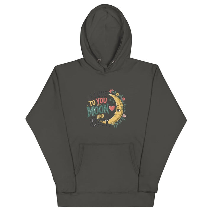 Loves Moon Graphic Hoodie - Vintage Black - S - ArtyKoala