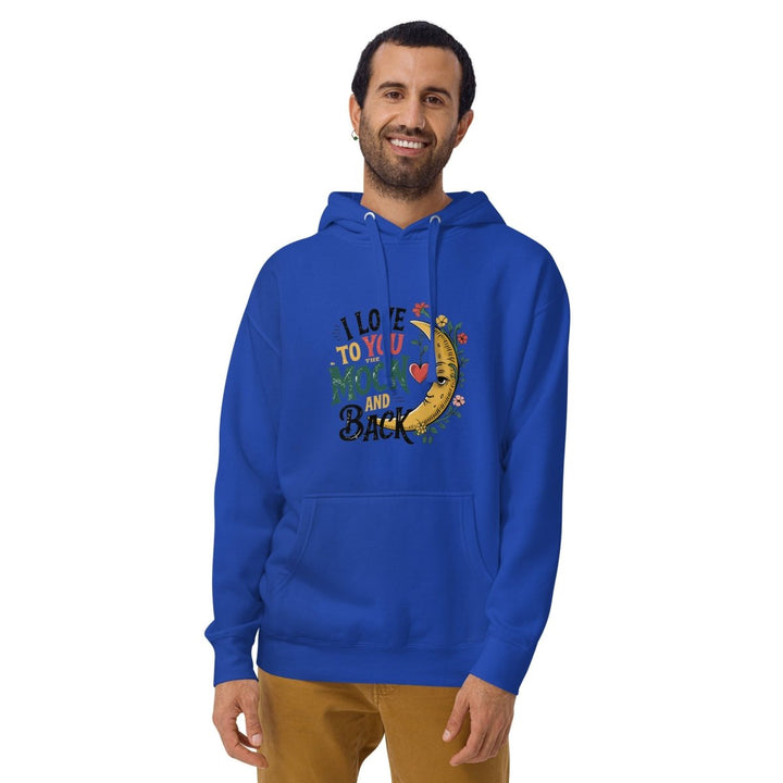 Loves Moon Graphic Hoodie - White - S - ArtyKoala