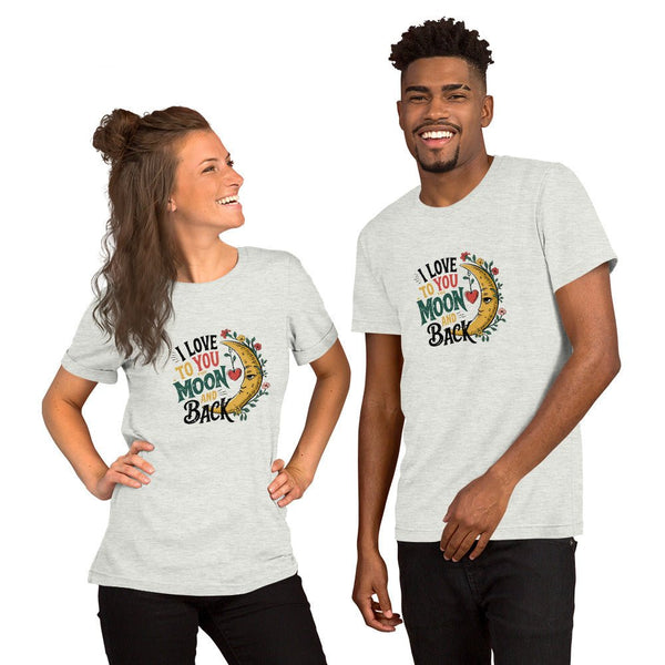 Loves Moon Graphic Tee - Black Heather - XS - ArtyKoala