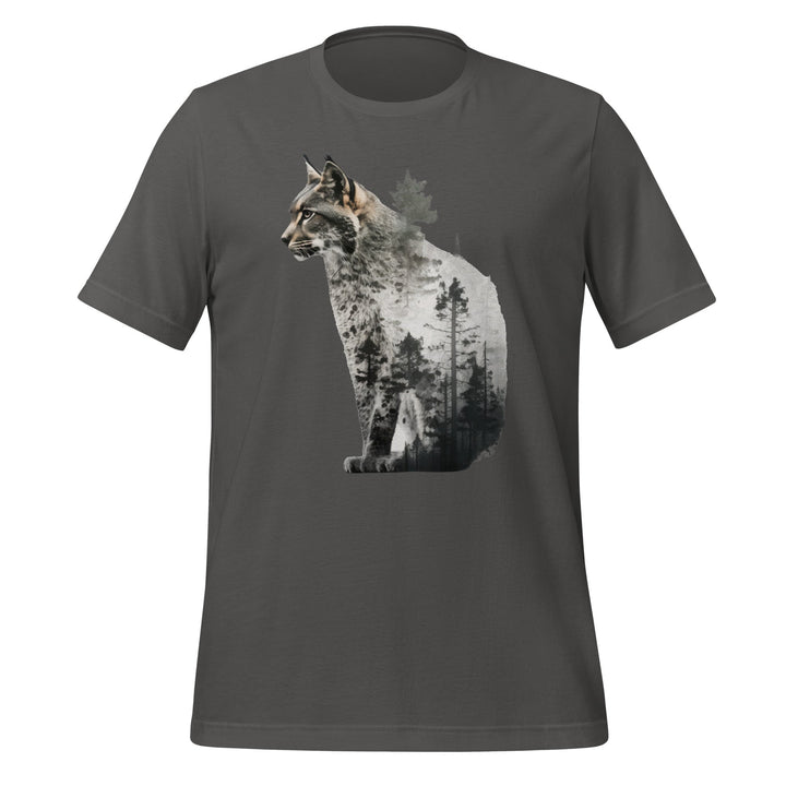 Lynx and Nature Premium Unisex T-shirt - Asphalt / S - ArtyKoala