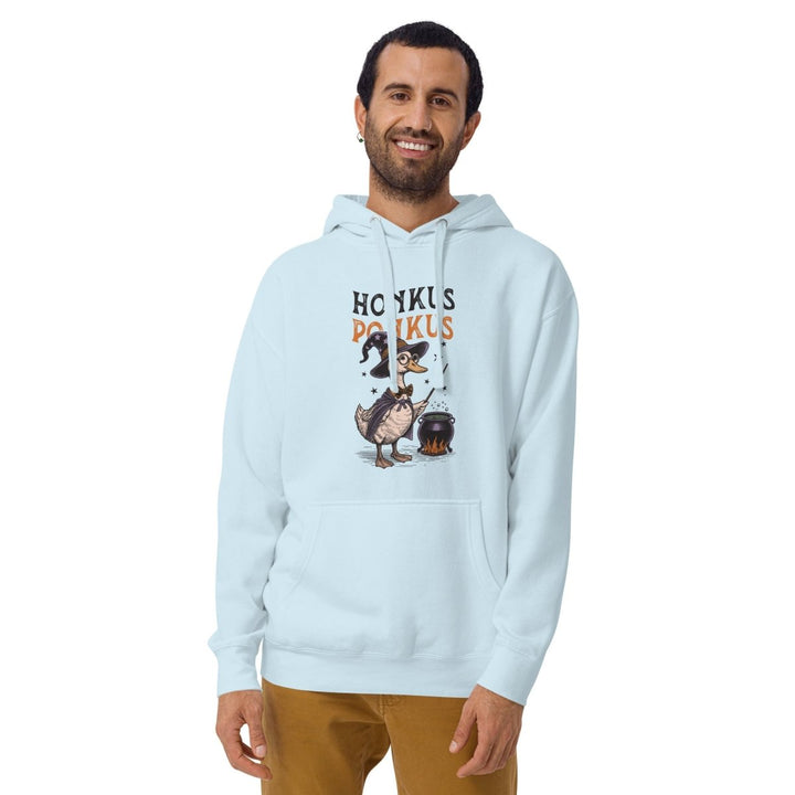 Magician Duck Halloween Graphic Hoodie - Sky Blue - S - ArtyKoala