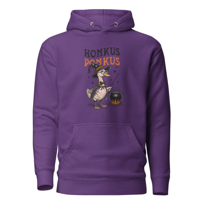 Magician Duck Halloween Graphic Hoodie - Purple - S - ArtyKoala