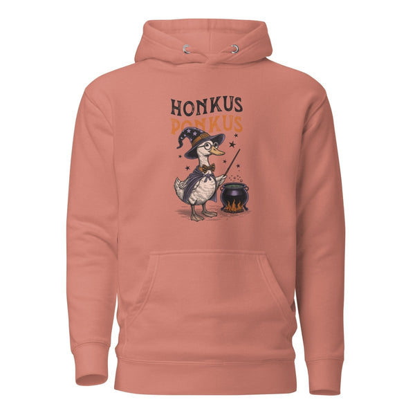 Magician Duck Halloween Graphic Hoodie - Dusty Rose - S - ArtyKoala