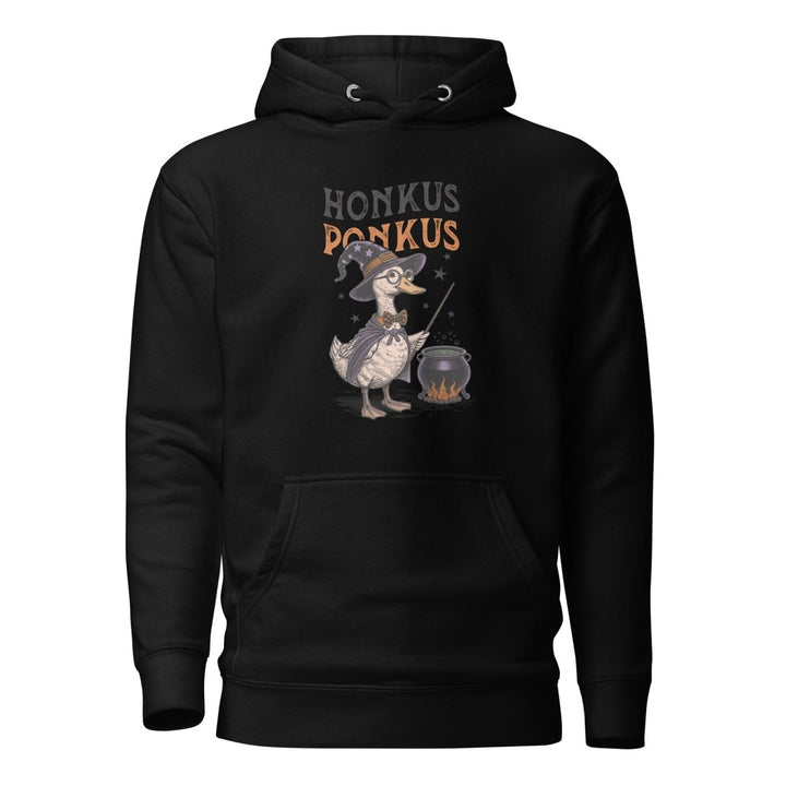 Magician Duck Halloween Graphic Hoodie - Black - S - ArtyKoala