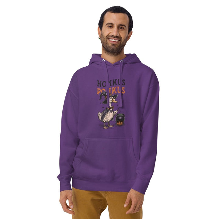Magician Duck Halloween Graphic Hoodie - Purple - S - ArtyKoala