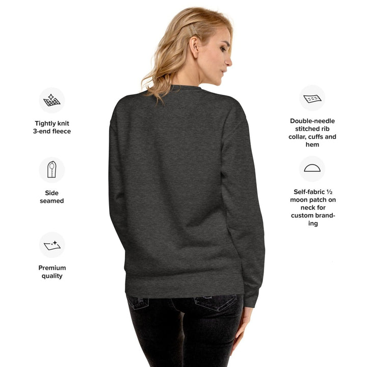 Magician Duck Halloween Graphic Sweatshirt - Charcoal Heather - S - ArtyKoala