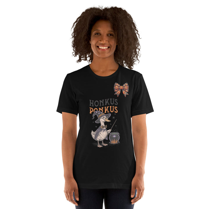 Magician Duck Halloween Unisex Premium T-shirt - Black / S - ArtyKoala