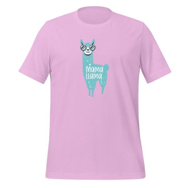 Mama Llama Graphic Tee - Lilac - S - ArtyKoala